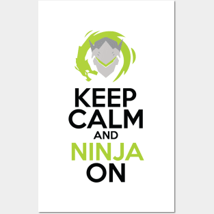 Keep Calm and Ninja On Posters and Art